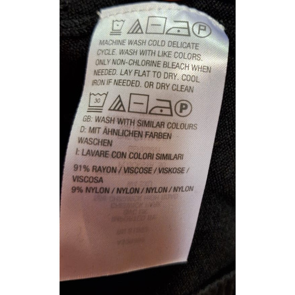 J Jason Wu Women Medium Black Jacquard Knit Button Front Cardigan CROP Sweater - Picture 6 of 7